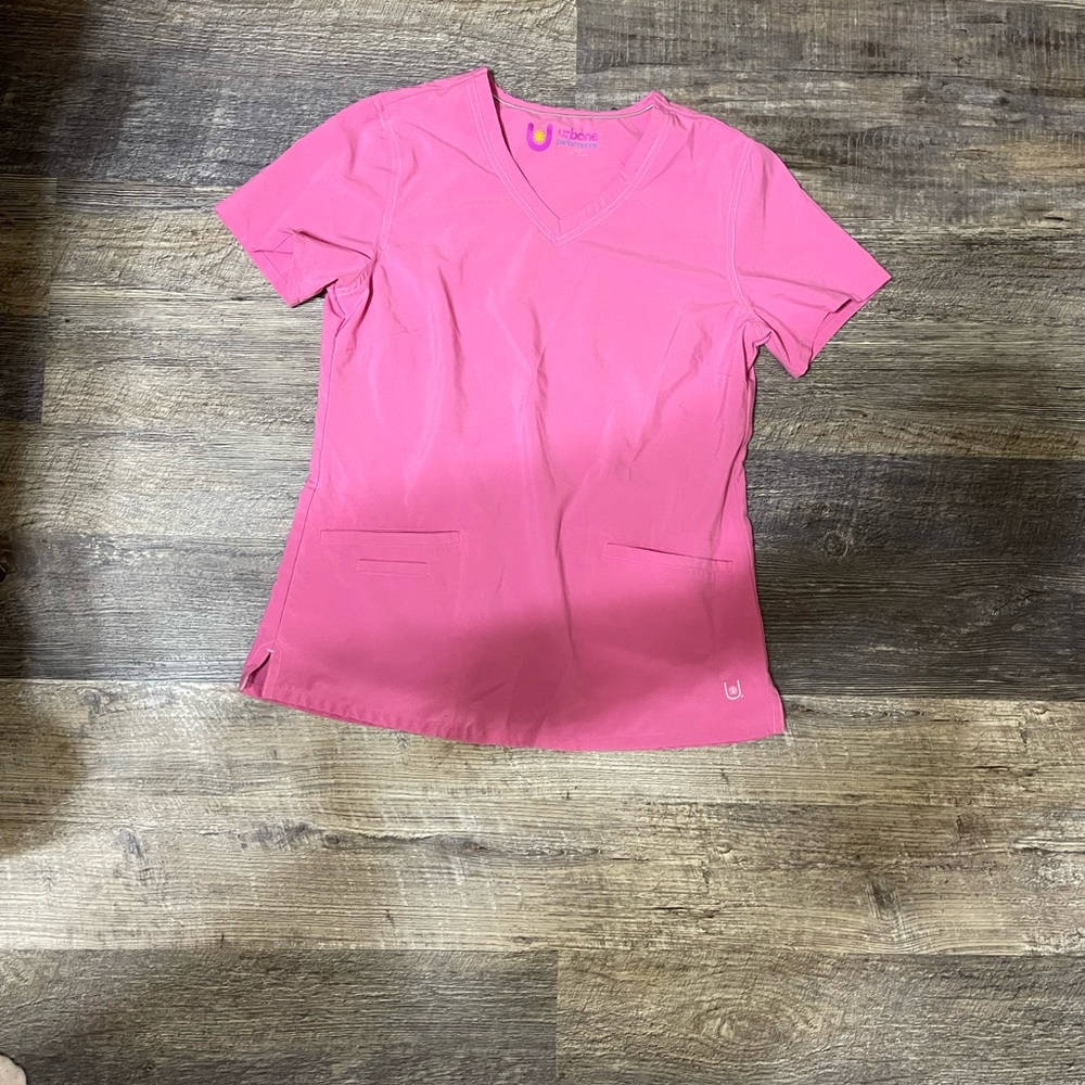 Pink scrub top